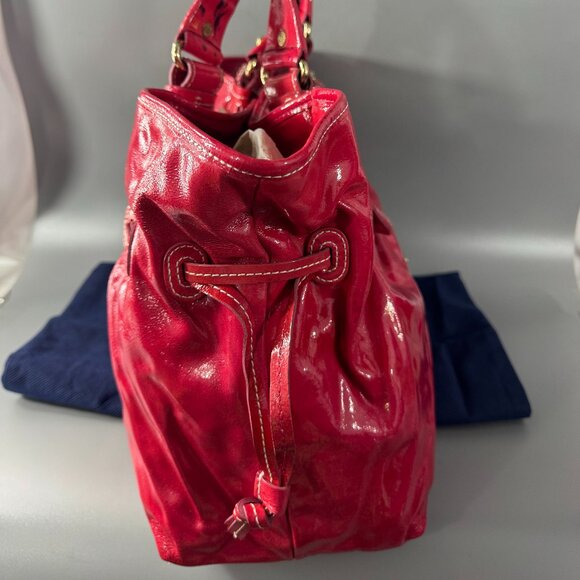 Vintage DOONEY & BOURKE True Red Leather Hand Bag - Picture 4 of 13